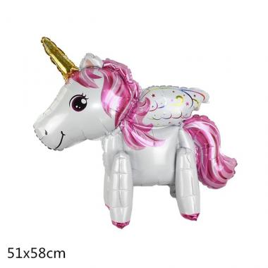 3D "Единорог" белый 60см