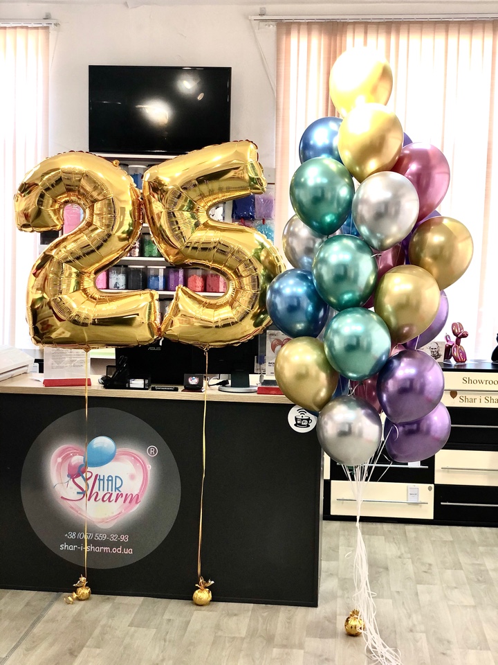 Хромовый праздник.Шикарный набор шаров на ваш праздник