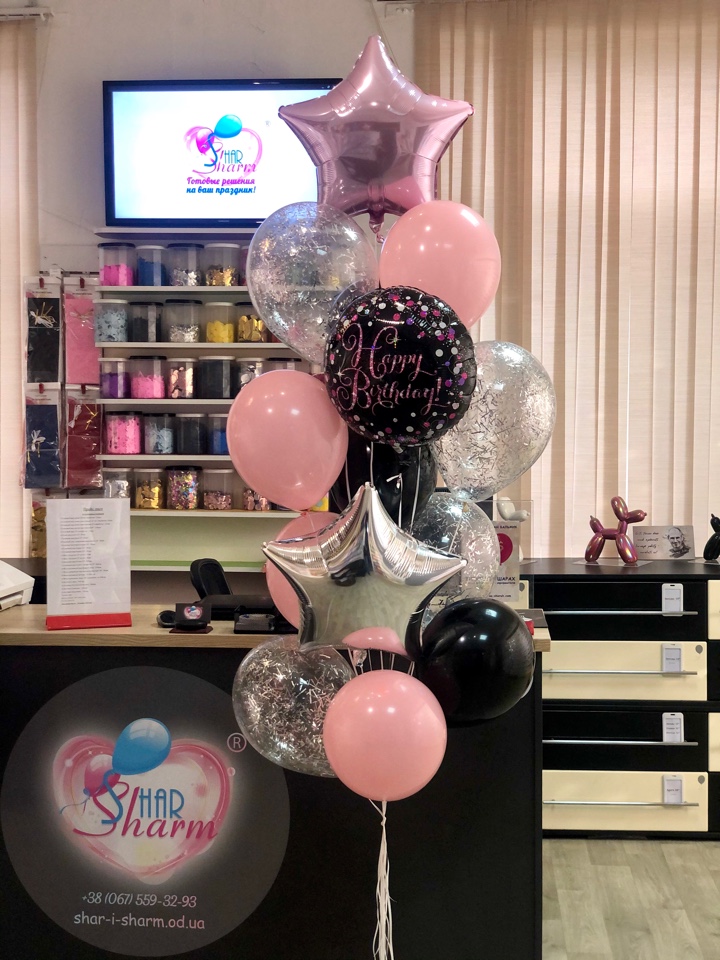 Букет шаров на день рождения