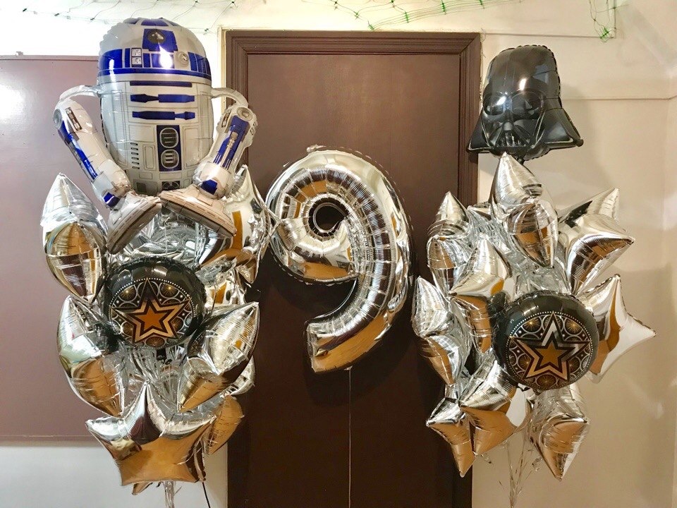 День Рождение . Шары в стиле Звездные Войны