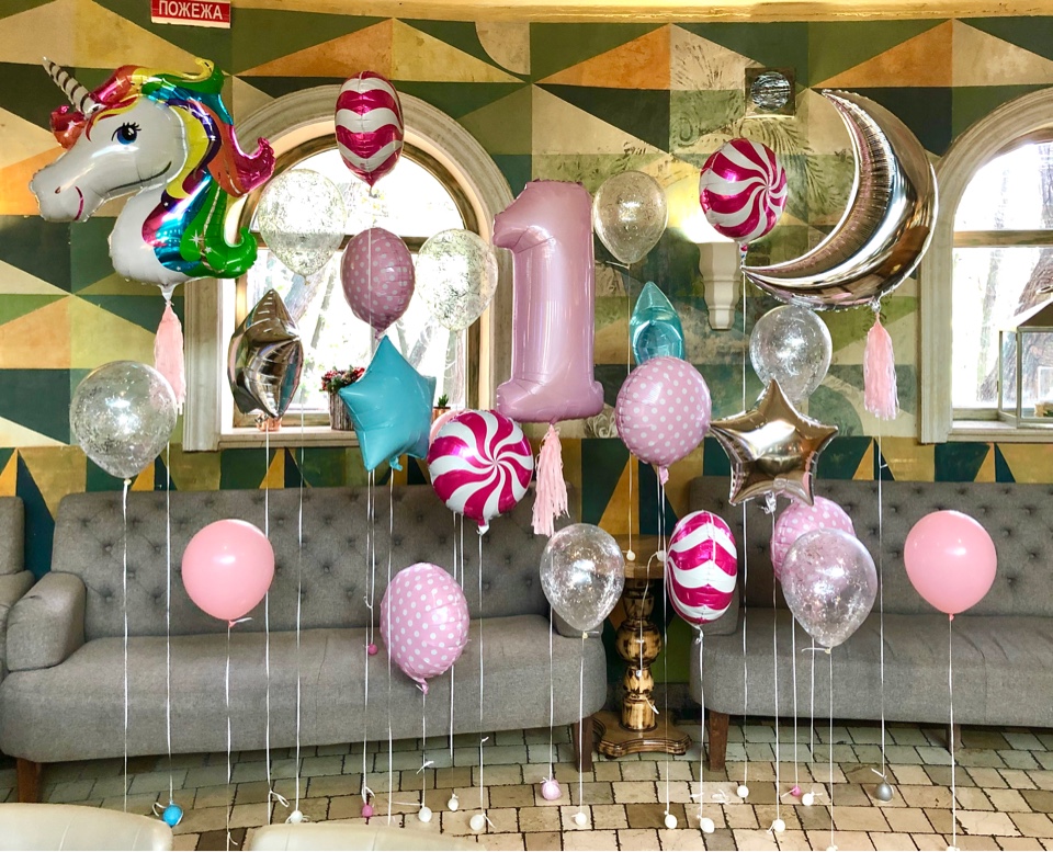 Фото зона из шаров 