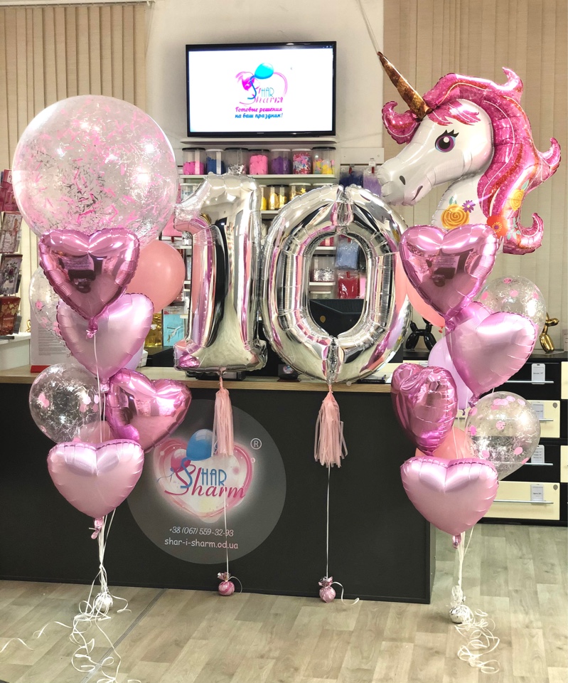 Набор шаров "Единороговое настроение"