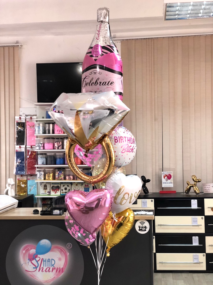 Букет шаров "Подружке"