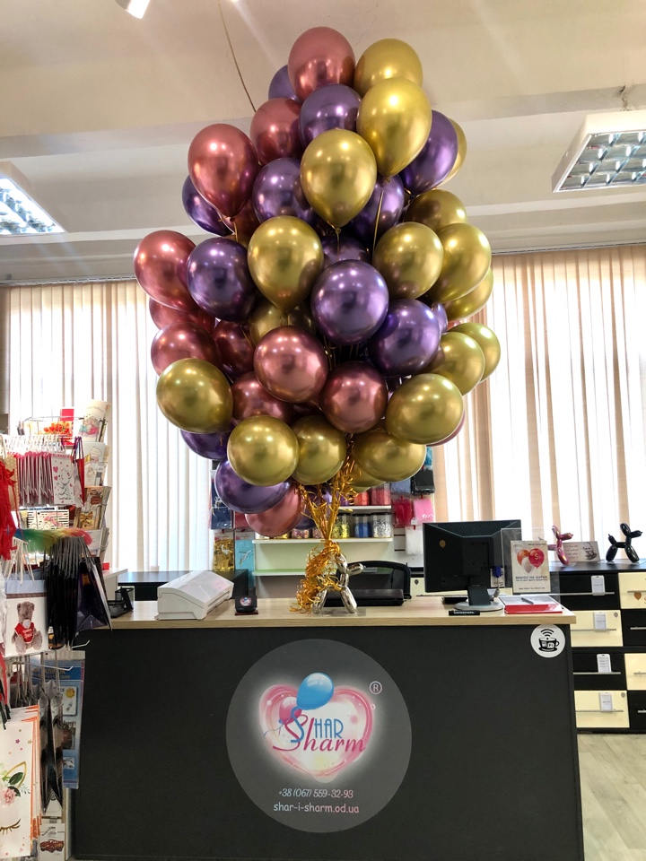 Охапка хромированных шаров(100шт)