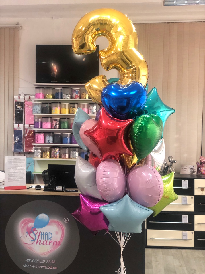 Набор шаров - звездный 