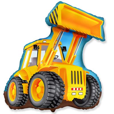 Экскаватор желтый