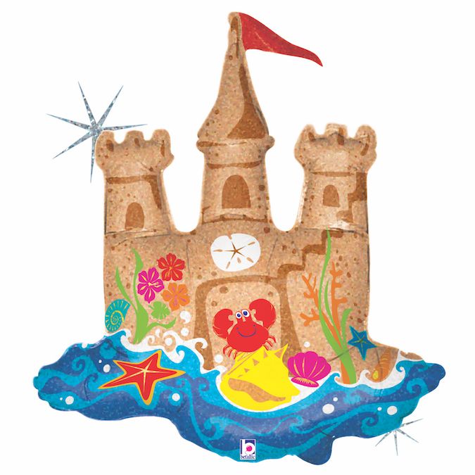 35" фигура песочный замок (76-70см)