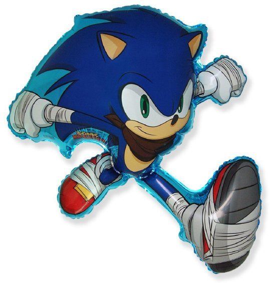 Шарик с гелием Sonic (Соник) 37"/94 см