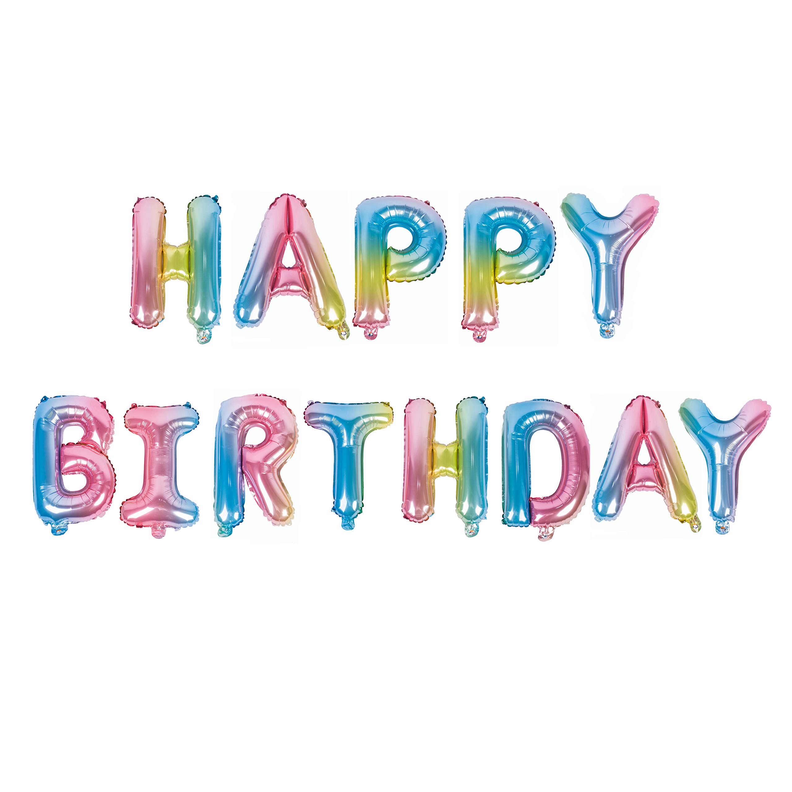 Happy Birthday 16" фольгированные шары радужный