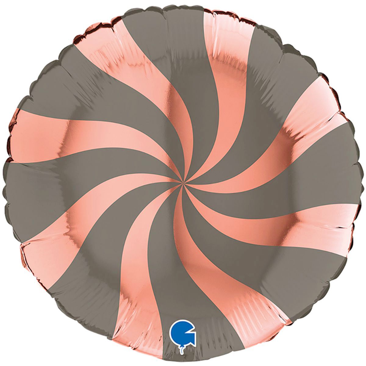 18" леденец платина-розовое золото