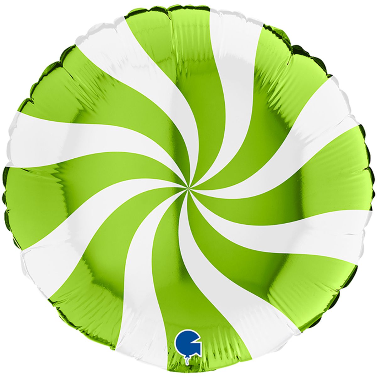 18" леденец лайм-белый