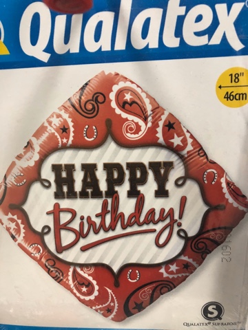 18" Геометрия красная