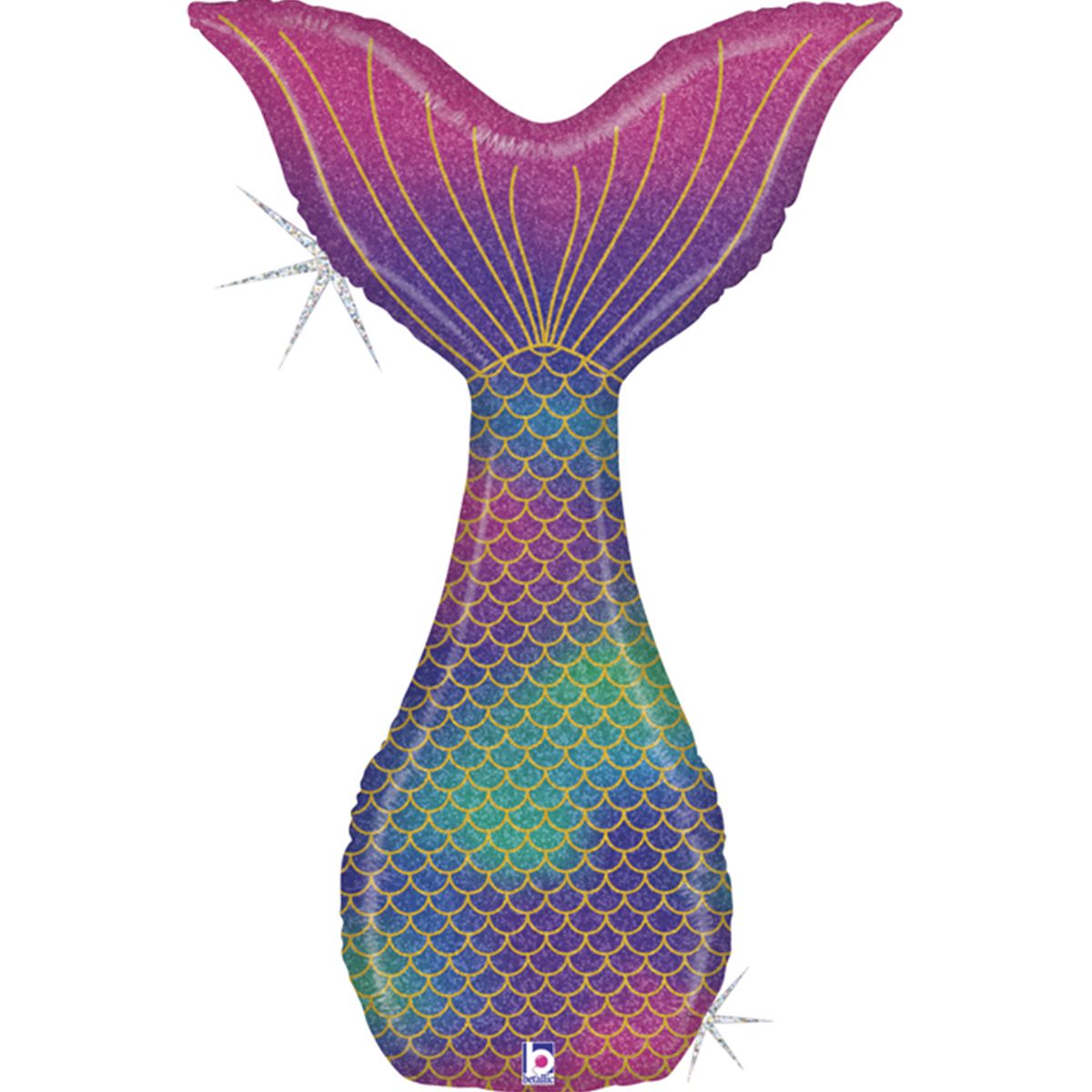 46" фигура уп хвост русалки блеск