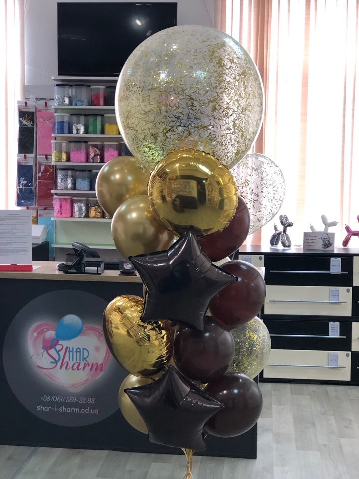 Букет золото-коричневый