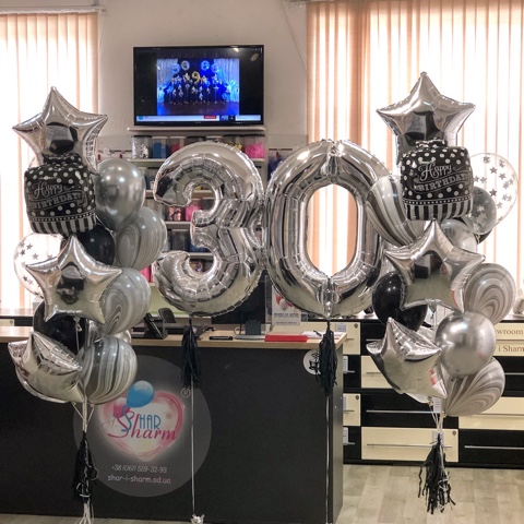 Набор черно-серебро