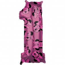 Цифра 1 Минни маус 45х66 см