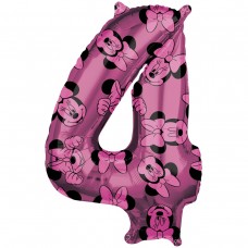 Цифра 4 Минни маус 45х66 см