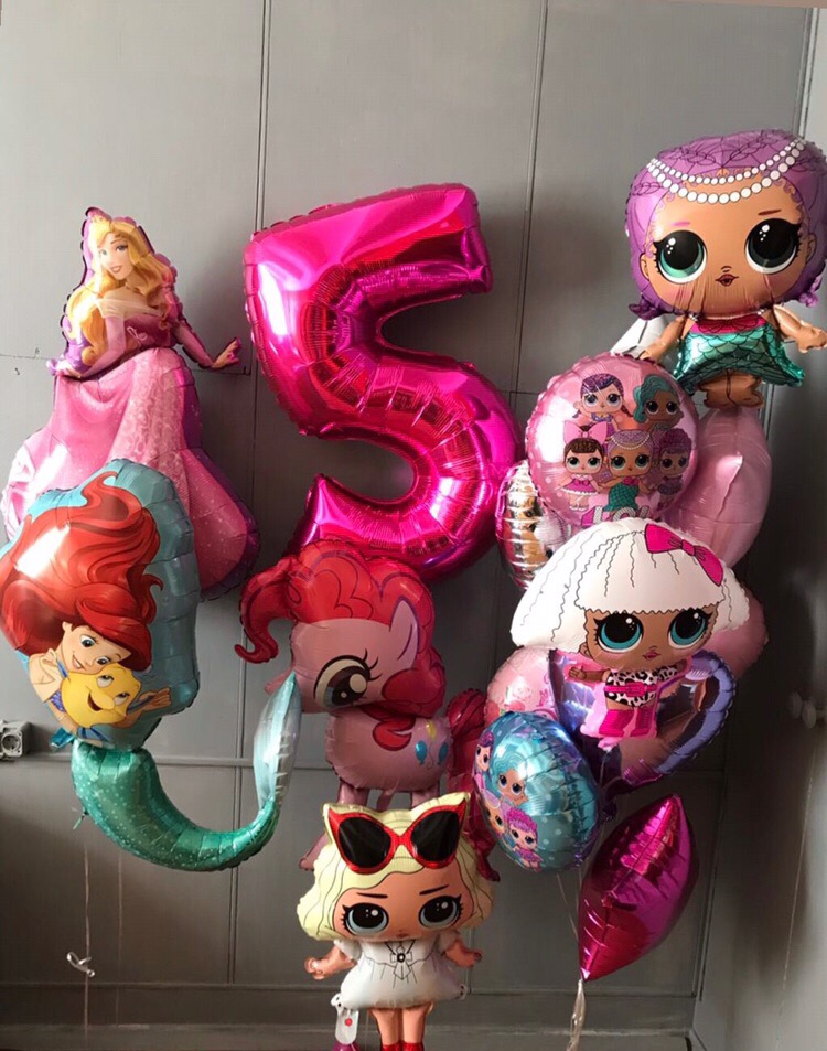 Оформление шарами детского дня рождения №204