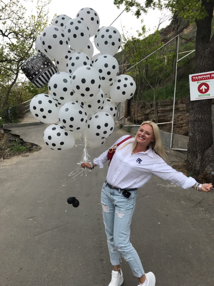 Оформление шарами  дня рождения №217