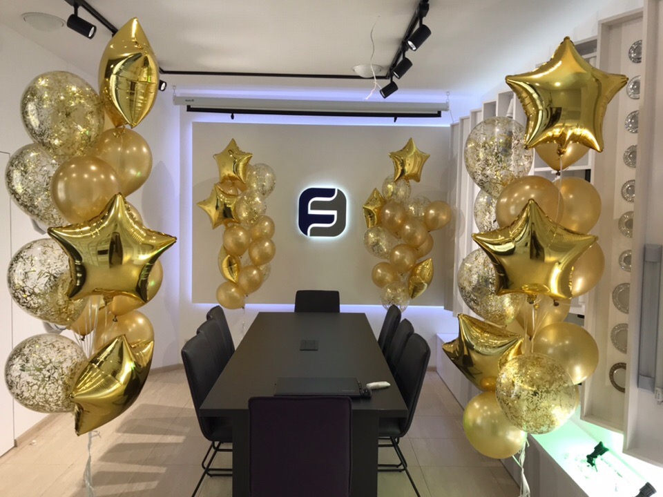 Оформление шарами  дня рождения №203