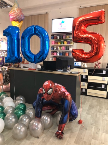 Оформление шарами с любимыми героями