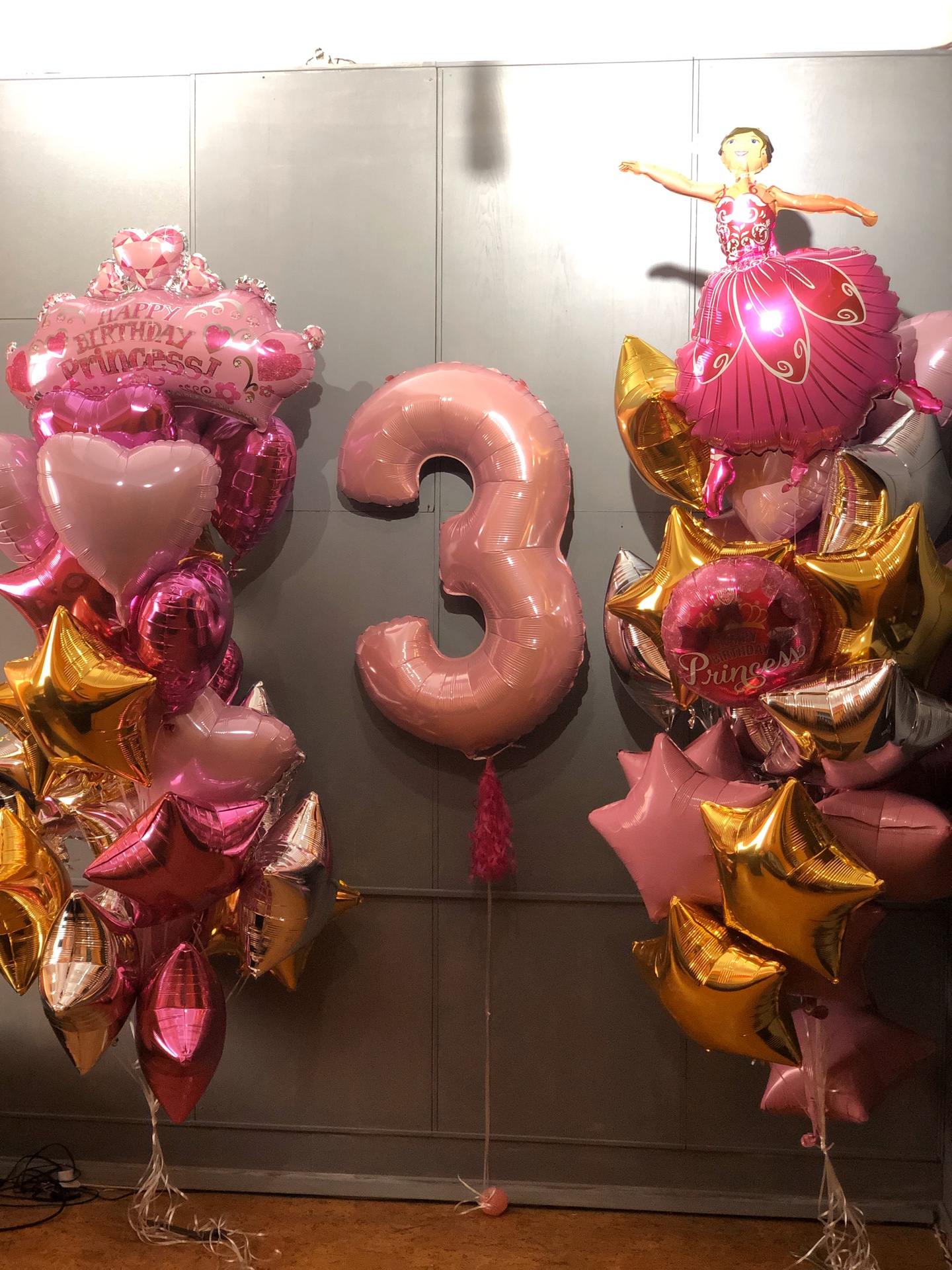 Шары на детский день рождения.3 года