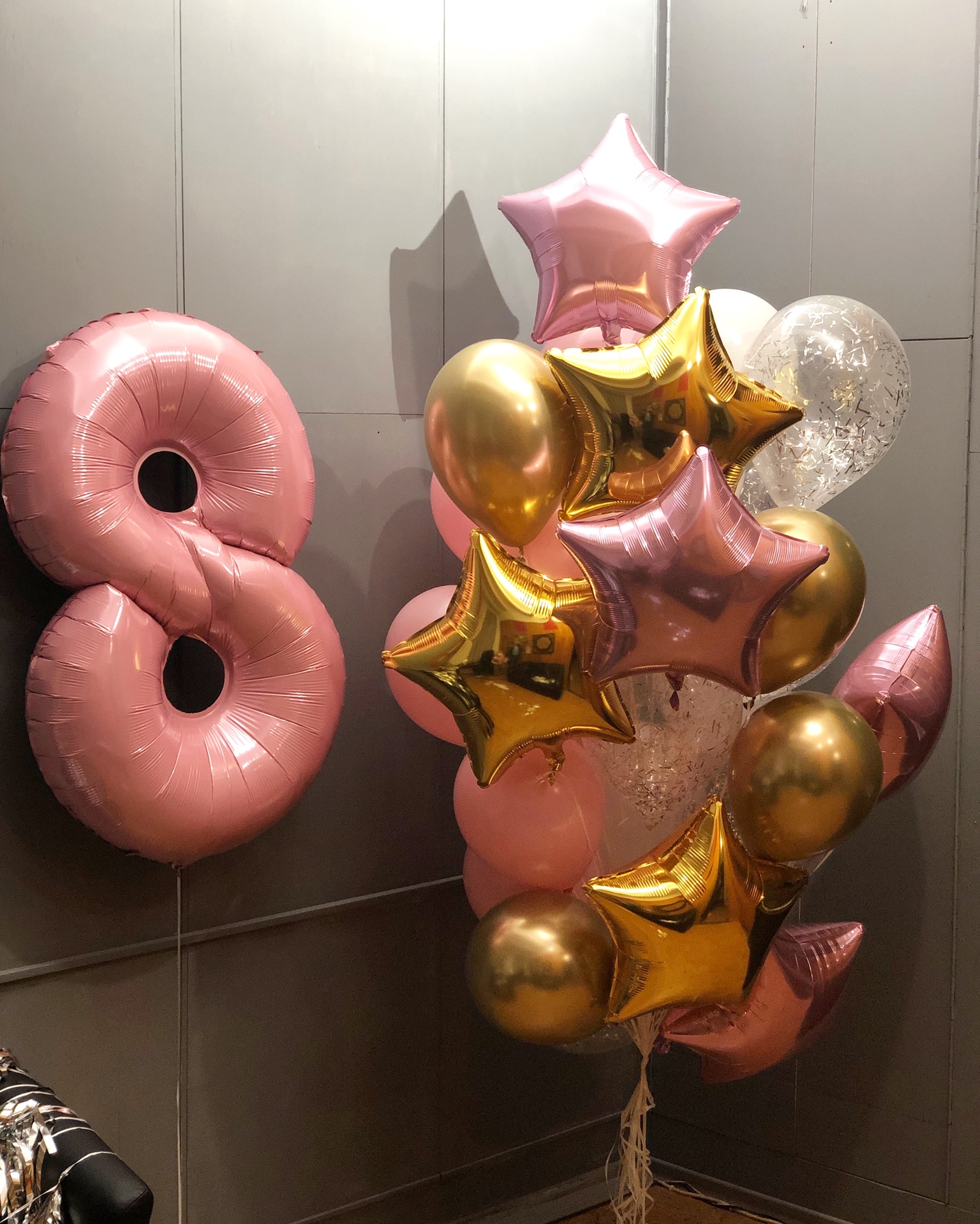 Шары на детский день рождения.8 лет