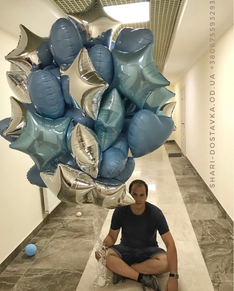 Набор звезд-сердец-кругов