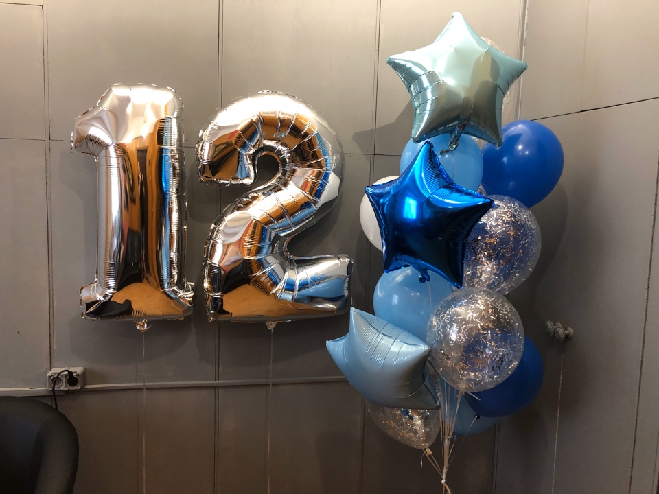 Оформление шарами Дня Рождения ребенка - 12 лет