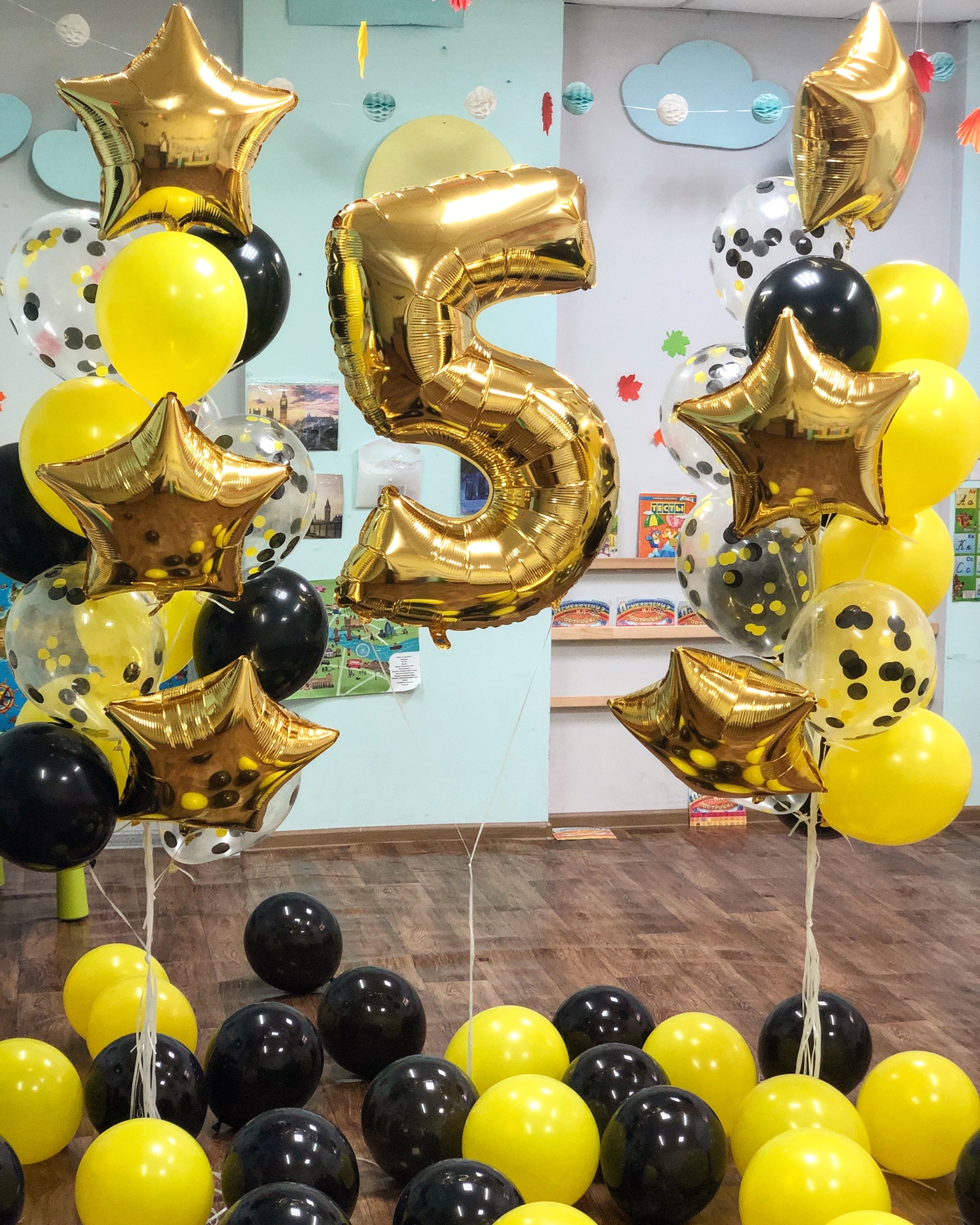 Набор шаров на 5 лет для мальчика