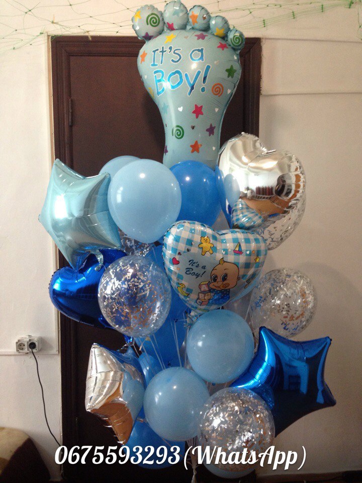 Шарики в Роддом.Встречаем малыша №11