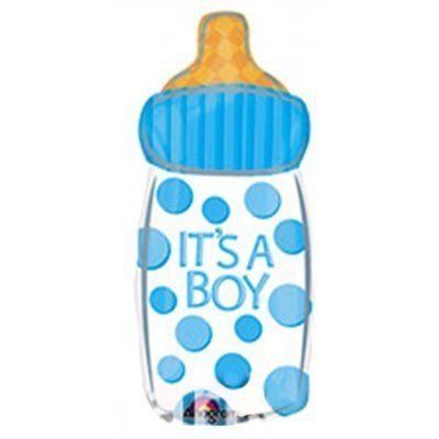 Бутылка голубая