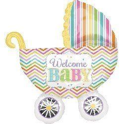 Коляска полосатая