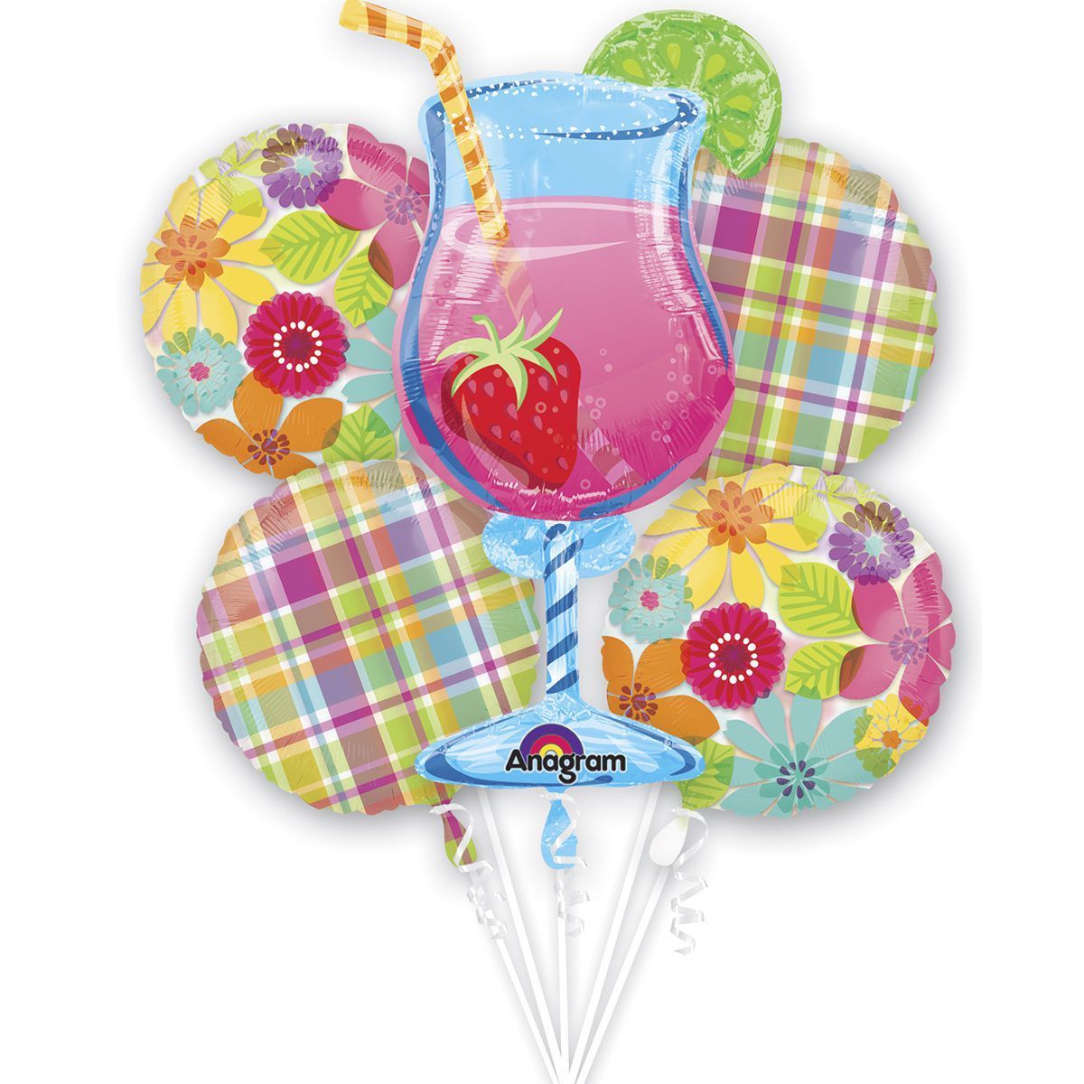 Букет шаров Гавайский коктейль