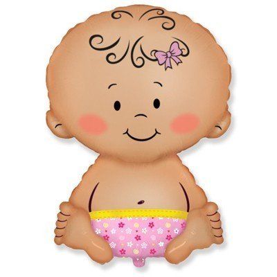 Малышка девочка(шары для выписки из род дома)