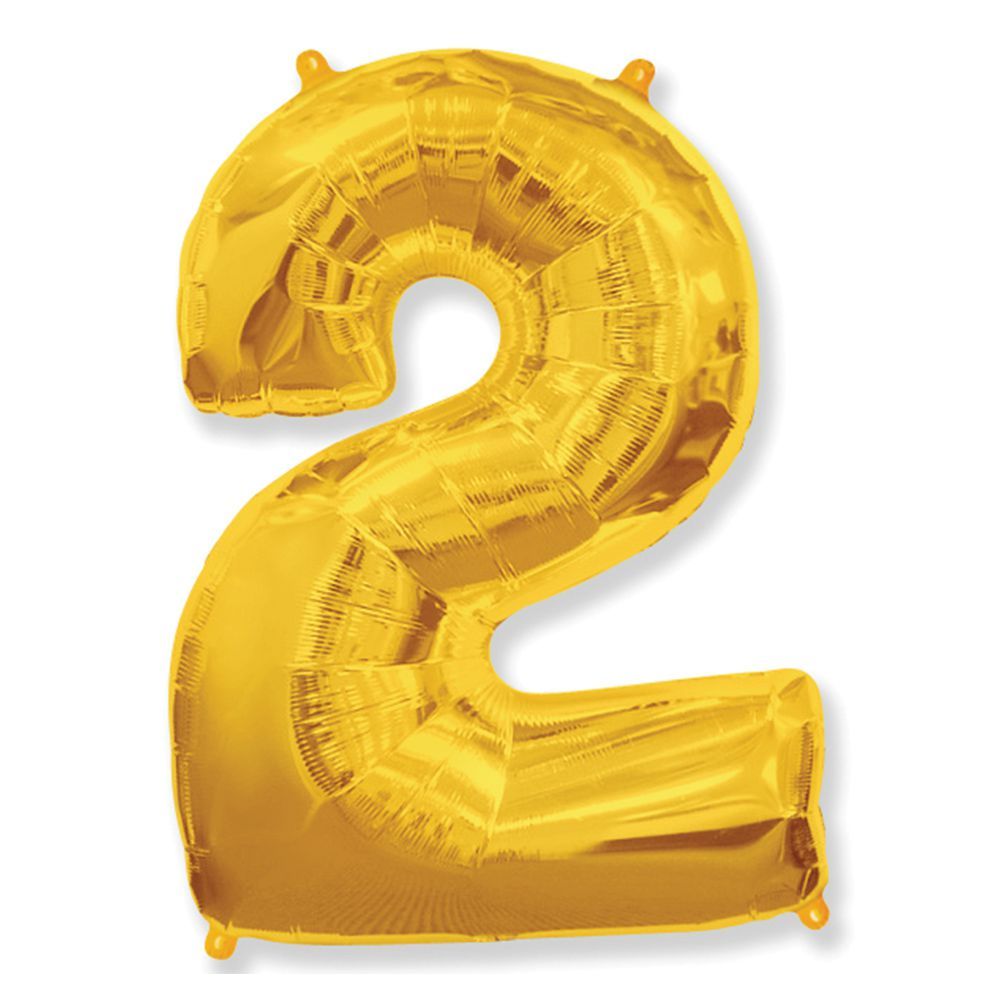 Цифра 2 золотая