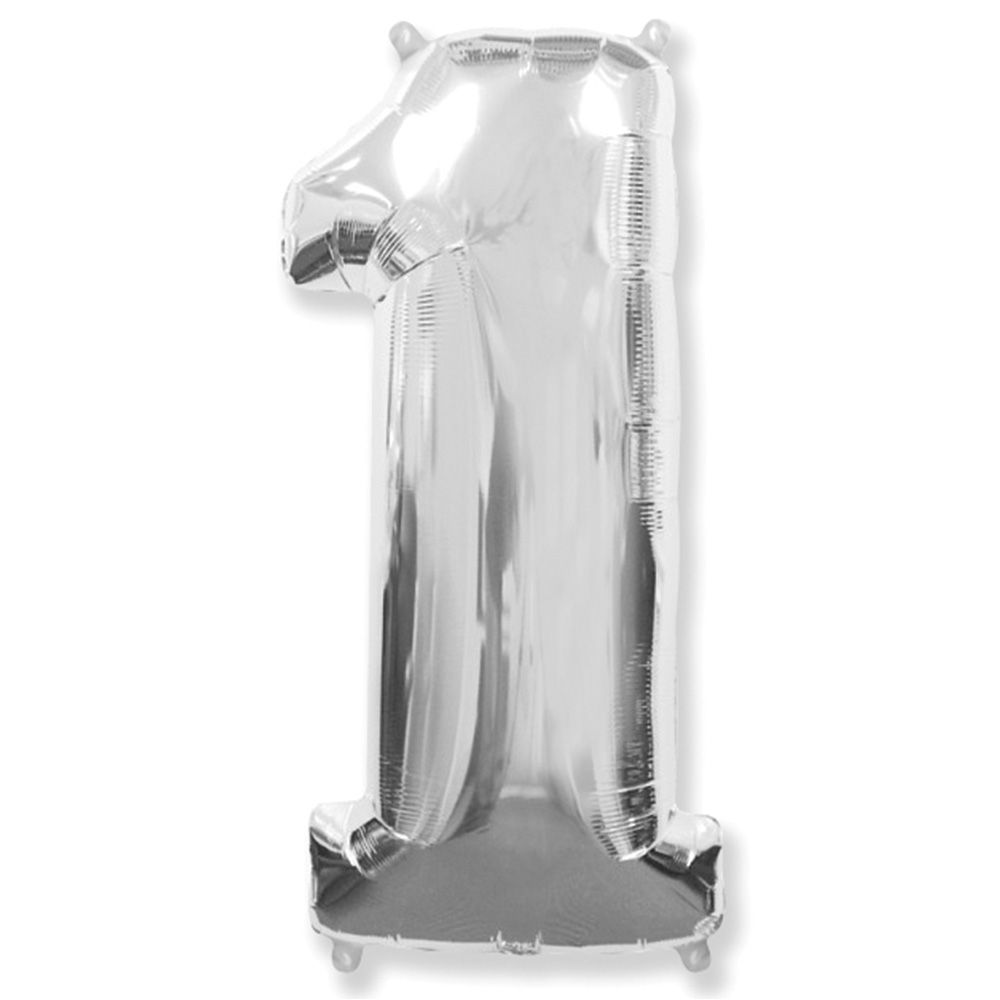 Цифра 1 серебро