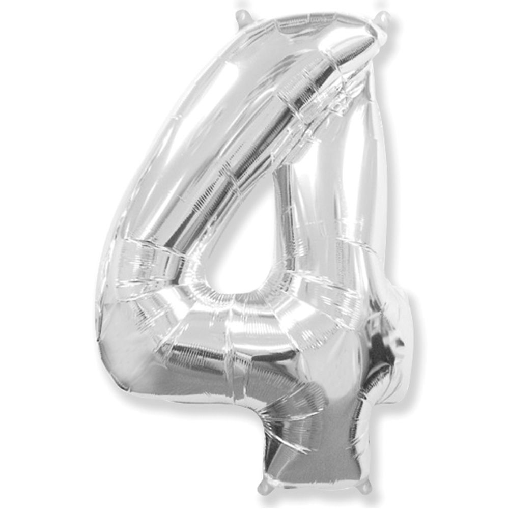 Цифра 4 серебро