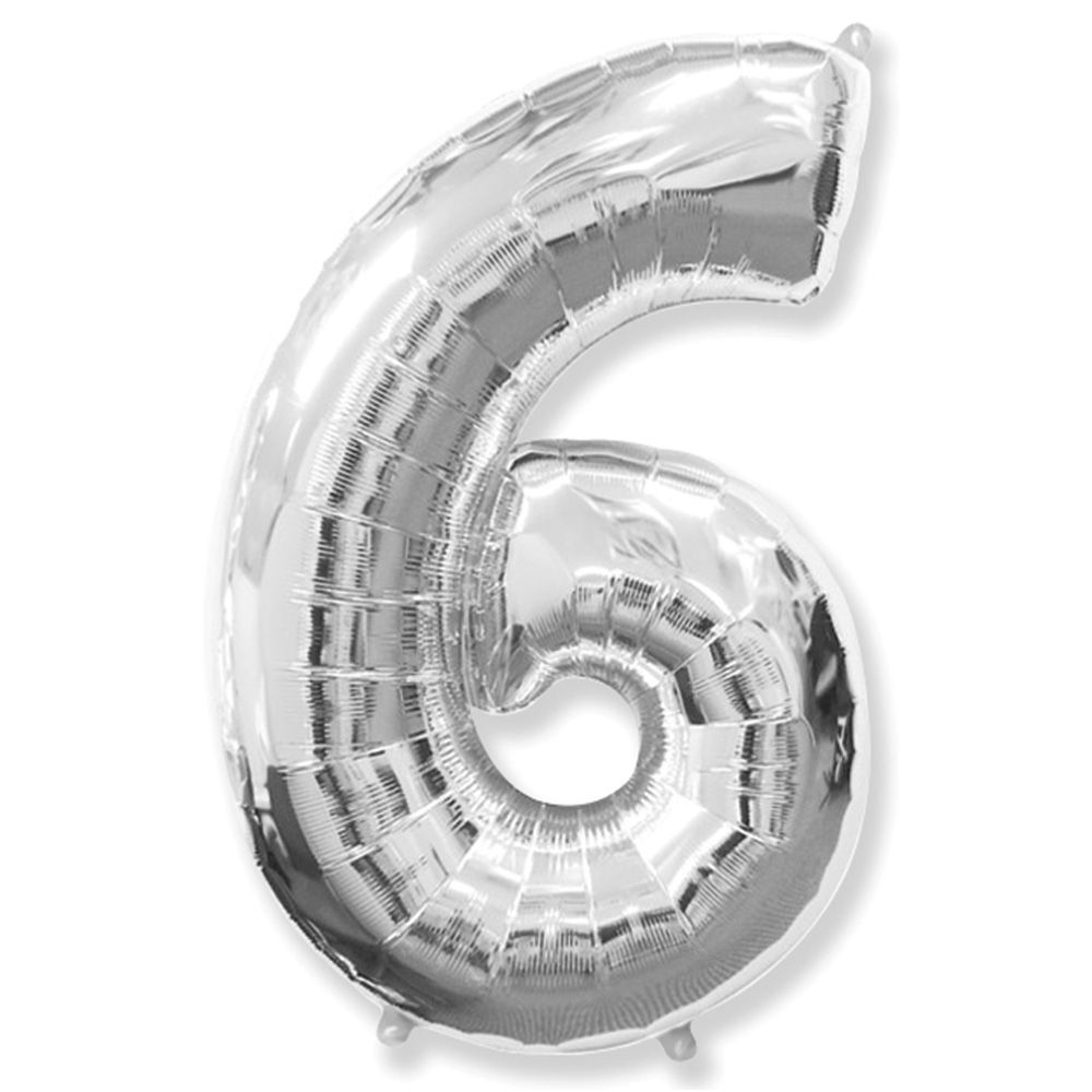 Цифра 6 серебро