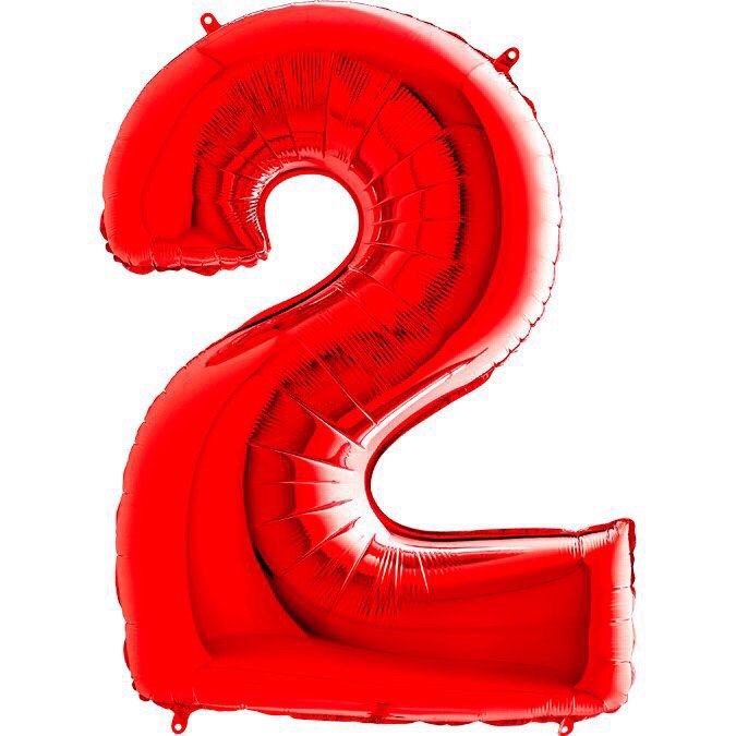Цифра 2 красная