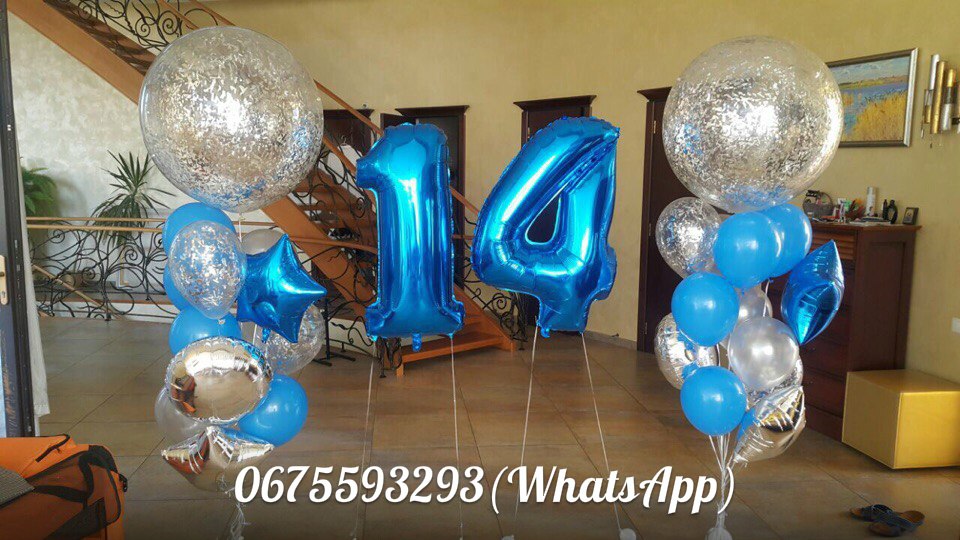 Оформление шарами детского дня рождения №7