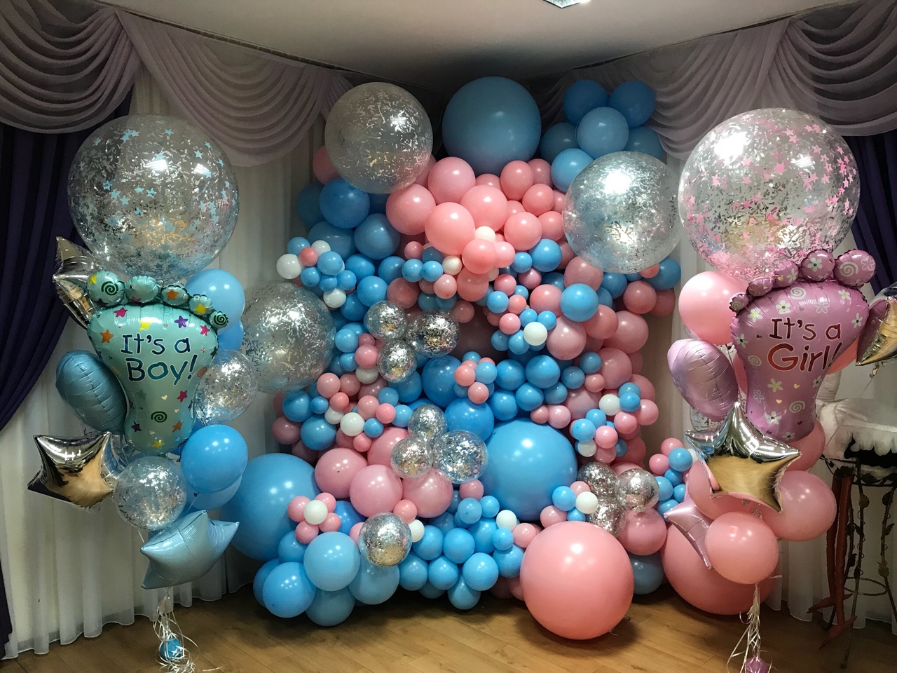 Шарики в Роддом Одесса.Встречаем малышей)вариант №13