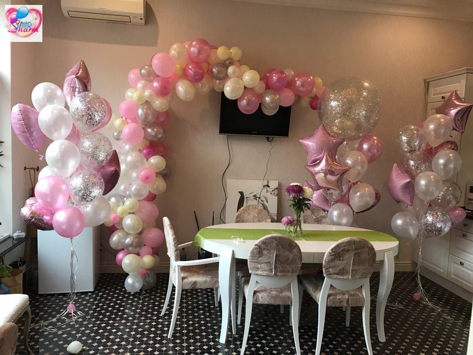 Оформление шарами детского дня рождения №16